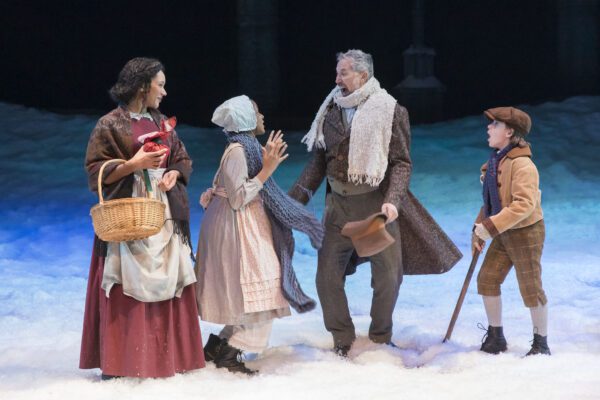 A scene from "A Christmas Carol" at IRT