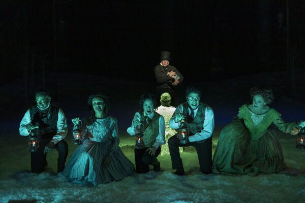 A scene from "A Christmas Carol" at IRT