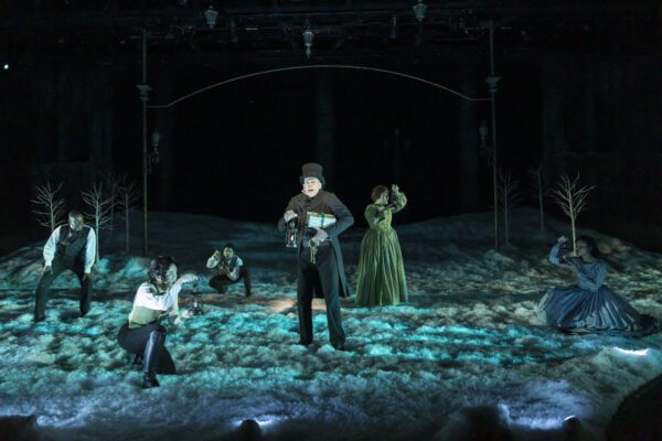 A scene from "A Christmas Carol" at IRT