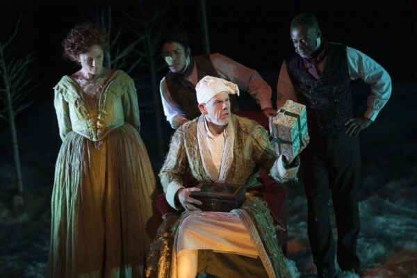 A scene from "A Christmas Carol" at IRT