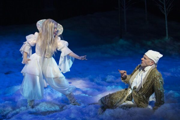 A scene from "A Christmas Carol" at IRT