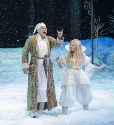 A scene from "A Christmas Carol" at IRT