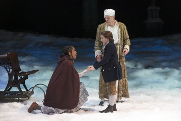 A scene from "A Christmas Carol" at IRT
