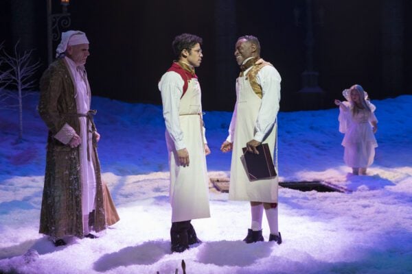 A scene from "A Christmas Carol" at IRT