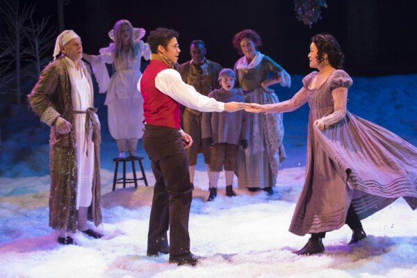 A scene from "A Christmas Carol" at IRT