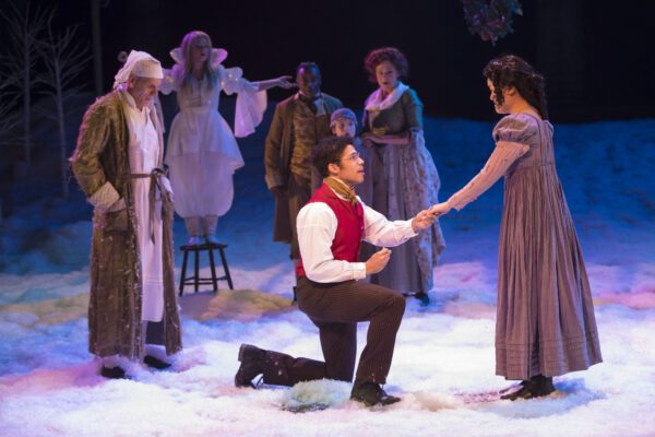 A scene from "A Christmas Carol" at IRT