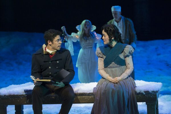 A scene from "A Christmas Carol" at IRT