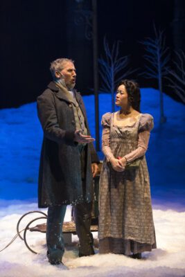 A scene from "A Christmas Carol" at IRT