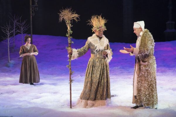 A scene from "A Christmas Carol" at IRT