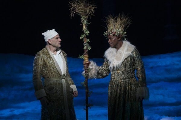 A scene from "A Christmas Carol" at IRT