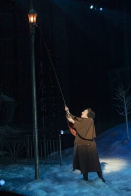 A scene from "A Christmas Carol" at IRT