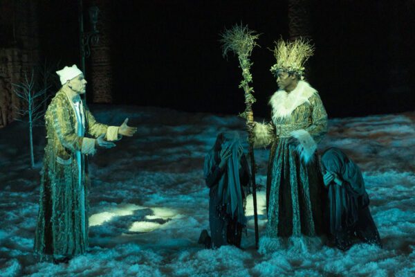 A scene from "A Christmas Carol" at IRT