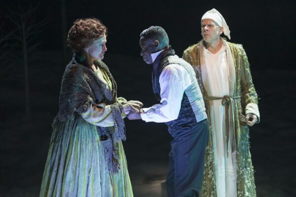 A scene from "A Christmas Carol" at IRT