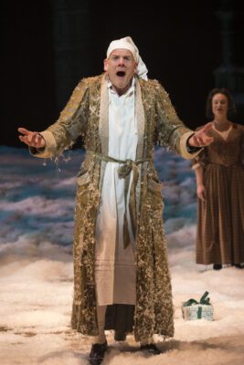 A scene from "A Christmas Carol" at IRT