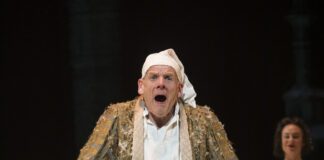 A scene from "A Christmas Carol" at IRT
