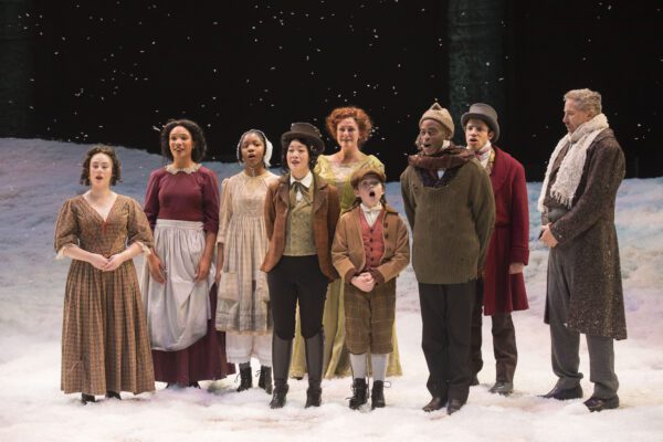 A scene from "A Christmas Carol" at IRT