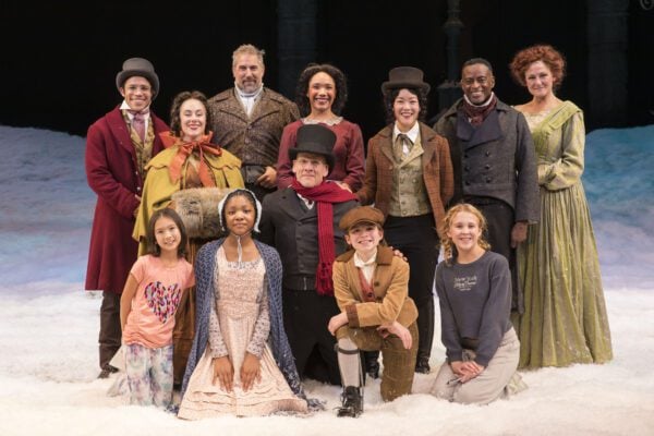 A scene from "A Christmas Carol" at IRT