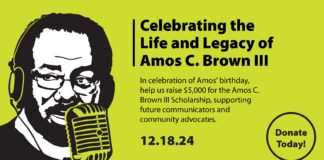 Amos C. Brown, III Day of Giving is Dec. 18, 2024. (Image provided/CICF)
