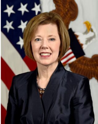 Woman in suit headshot