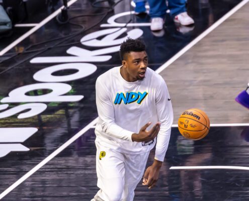 Oklahoma City Thunder at Indiana Pacers NBA basketball game photos.