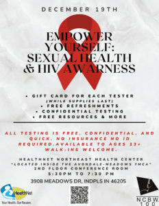 world aids day event by healthnet flyer