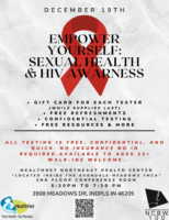world aids day event by healthnet flyer