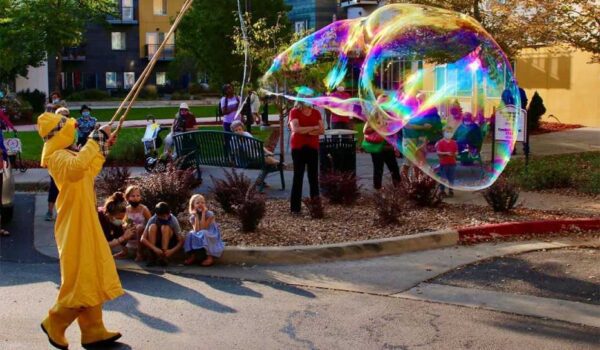 event for children with bubbles
