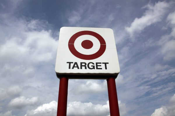 a picture of the Target bullseye sign outside of one of their locations during the Feb. 28 economic blackout boycott.