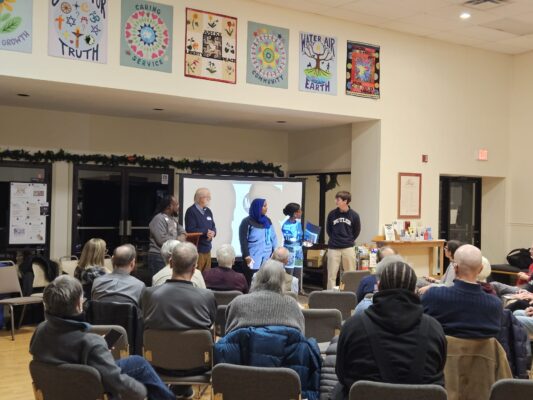 Indy Peace giving presentation about how they will prevent gun violence in Indy