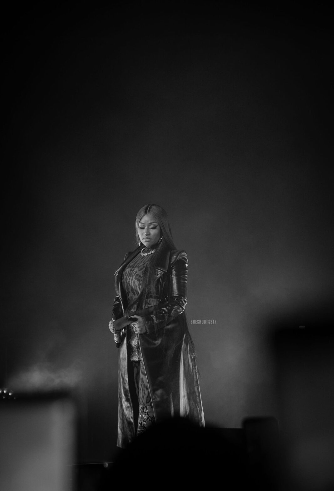 Nicki Minaj during a concert.