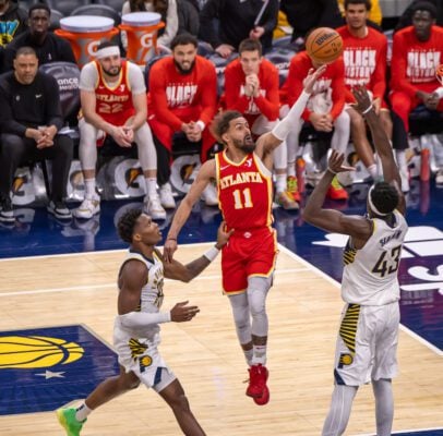 Atlanta Hawks at Indiana Pacers NBA Game.