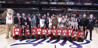 Lawrence North Girls Basketball team, Lady Wildcats, after winning IHSAA Class 4A State Champiopnship.