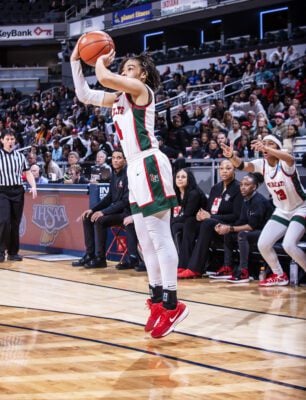 Lawrence North's Kya Hunt during the IHSAA Class 4a Girls Basketball Championship on March 1, 2025. (Photo/David Dixon)