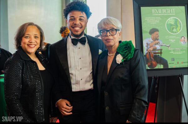From left: Dr. Tina Harris, Justin S. Kinchen and Mrs. Jarnell Burks-Craig during Limelight: A conversation with sound.