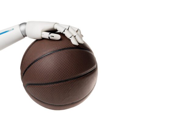 Getty Image used for editorial "LeBron James 2099, the future of Artificial Intelligence (AI) in sports.'