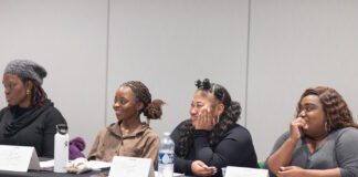 The cast of the NAATC's production of "Stew" on day one of rehearsals. (Photo/Indy Ghostlight)