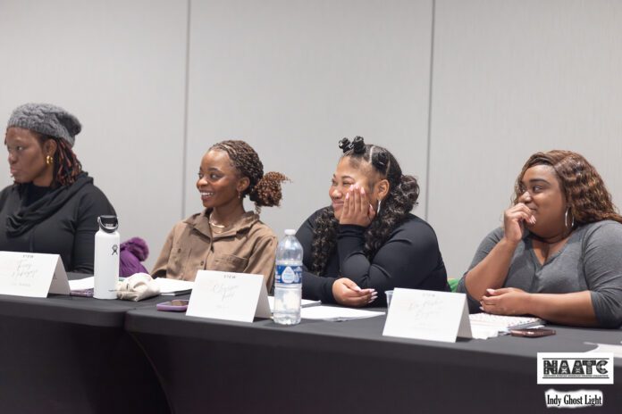 The cast of the NAATC's production of "Stew" on day one of rehearsals. (Photo/Indy Ghostlight)