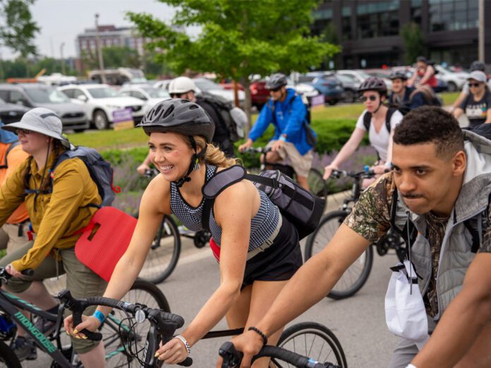 bike to 500 CIBA-Bike Indianapolis' 10th annual Bike to the 500 features rides departing from the AMP at 16 Tech at 7:30 a.m. and 9:30 p.m. on May (Photo provided/Indianapolis Motor Speedway via website)