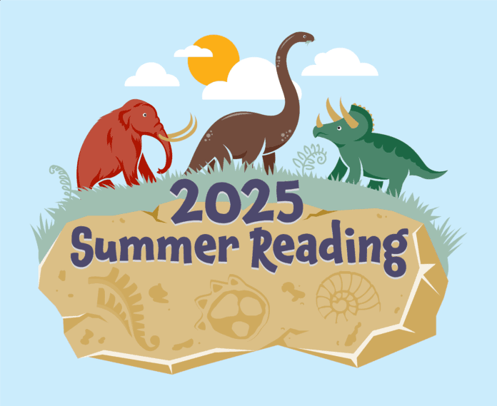 2025-Summer-Reading_on-blue Hoosier readers of all ages are invited to “Unearth Imagination” in IndyPL’s longstanding summer tradition May 31-Aug. 2.(Photo provided/IndyPL)