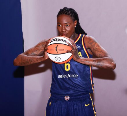 Indiana Fever Natasha Howard WNBA Media Day 2025.