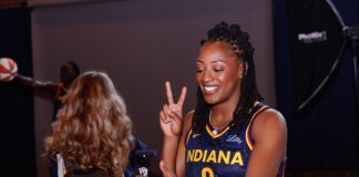 WNBA Kelsey Mitchell Indiana Fever 2025.