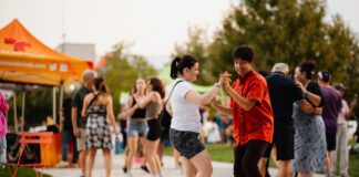 Part of the free programming at the Indianapolis Cultural Trail includes Viernes Cultural: Latin Night at Lugar Plaza. (Photo provided/Indianapolis Cultural Trail)