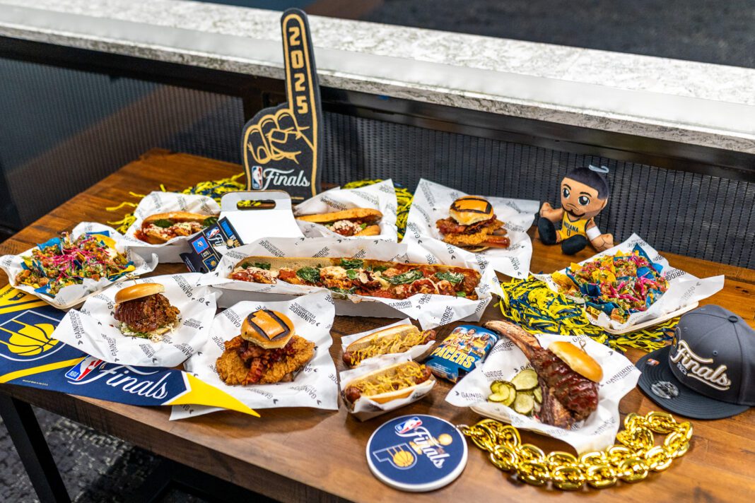 NBA Finals food Indiana Pacers Levy Restaurants Gainbridge Fieldhouse 2025.