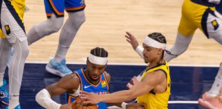 Indiana Pacers Oklahoma City Thunder Game 6 NBA Finals Indianapolis, Indiana 2025.