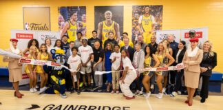 Emirates and NBA Cares came together to unveil the newly renovated multipurpose room at the Wheeler–Dowe Boys & Girls Club in Martindale Brightwood on June 12. (Photo/Walt Thomas)