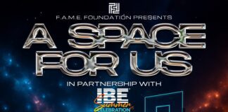 "A Space for Us" is part of IBE's 2025 Summer Celebration and takes place at 5:30 p.m. on July 19 in the 500 Ballroom at the Indiana Convention Center. (Flyer/Indiana Black Expo)