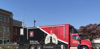 Free CT scans, which screen for lung cancer, are available to eligible Hoosiers through Indiana University Health’s Mobile Lung Unit. (Photo/IU Health)