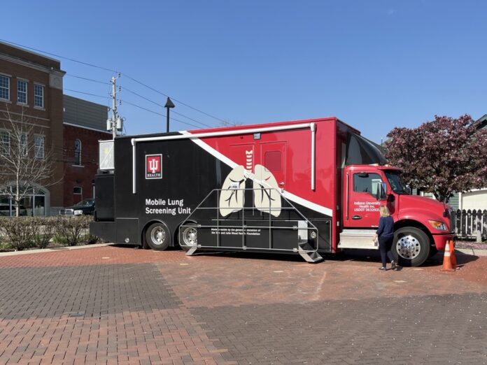 Free CT scans, which screen for lung cancer, are available to eligible Hoosiers through Indiana University Health’s Mobile Lung Unit. (Photo/IU Health)