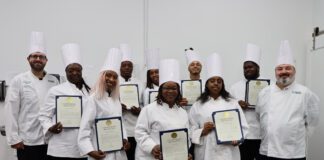 Graduates from Second Helpings Culinary Job Training Class #168 earn a Congressional recognition on their graduation day.