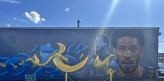 GANGGANG commissioned artist William Minion to create a mural depicting Tyrese Haliburton at XG Groom Room as part of the Keepers of the Culture Series. (Photos/Chloe McGowan)